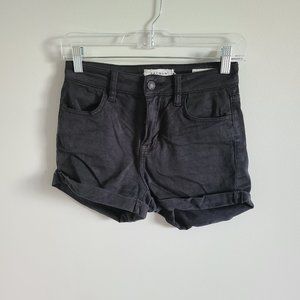 Pacsun Black Super Stretch Shortie Cloth Shorts